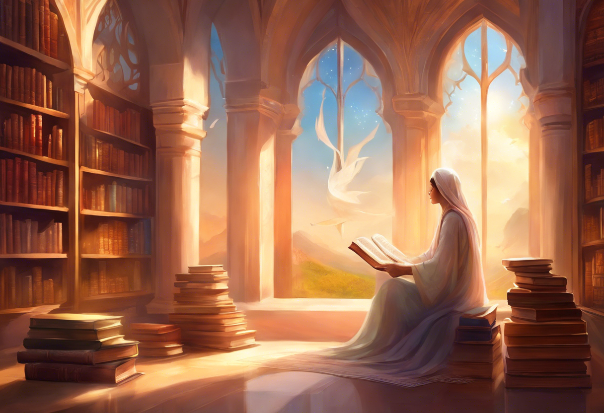 Illustration de personnes méditant et priant ensemble